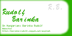 rudolf barinka business card